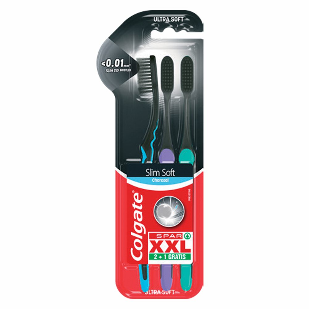 zobna ščetka soft charcoal slim
