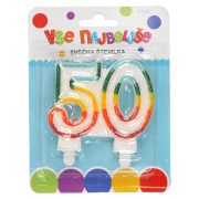 Slika produkta SVEČKA ZA TORTO ŠT.50, VSE NAJBOLJŠE, 1/1
