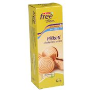Slika produkta PIŠKOTI S KAKAVOVO KREMO BREZ GLUTENA IN LAKTOZE, SPAR FREE FROM, 125G