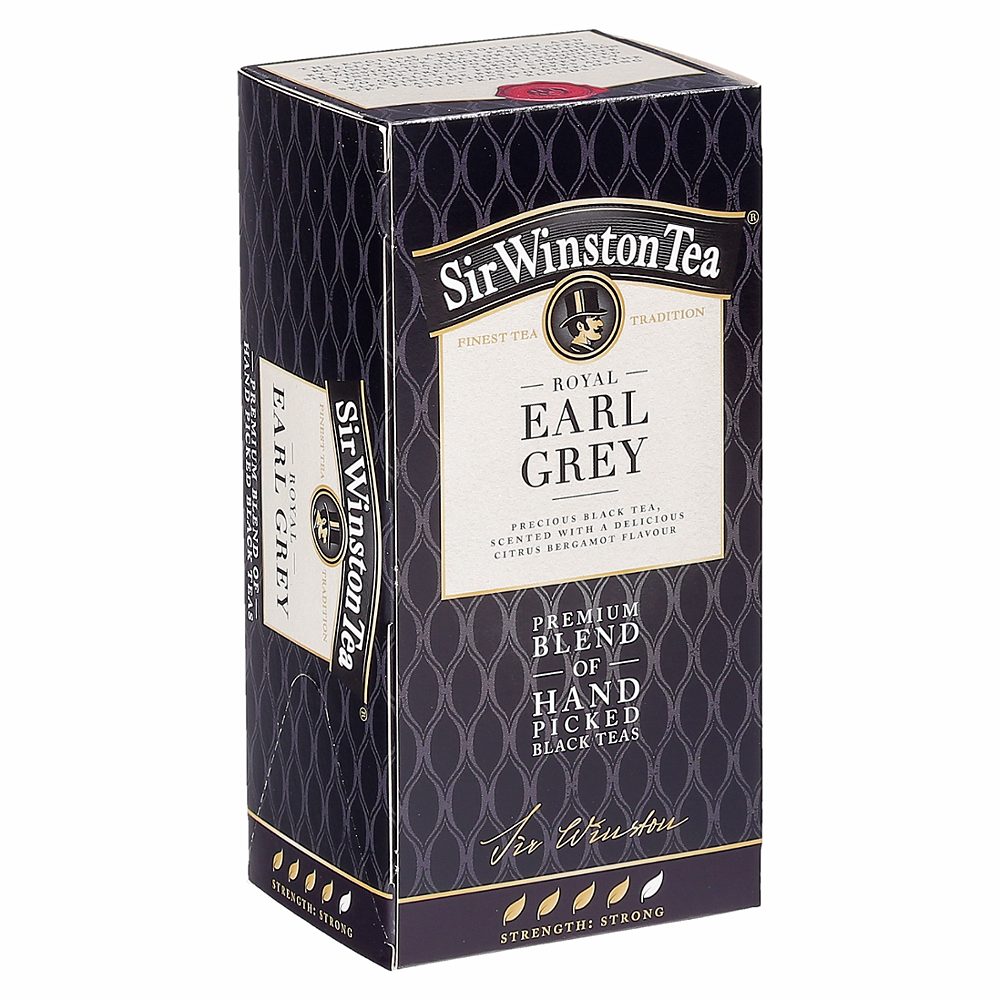 črni čaj royal earl grey, sir winston tea, 20/1, 35g