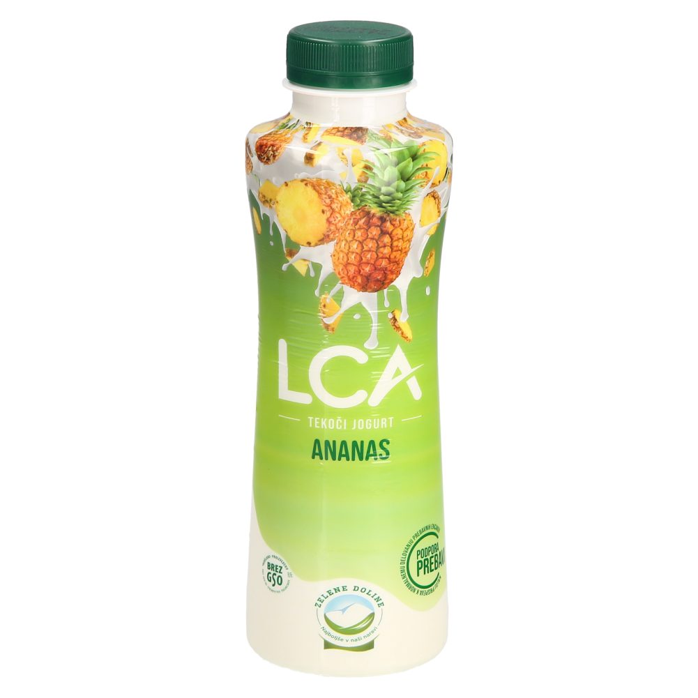 tekoči jogurt, ananas, 1,1 % m.m., lca, 500 g