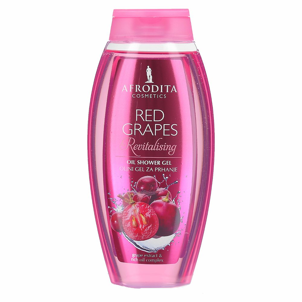 oljni gel za prhanje, red grapes, afrodita, 250 ml