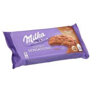 Slika produkta KAKAVOVI KEKSI Z MLEČNO ČOKOLADO COOKIE SENSATIONS, MILKA, 156G
