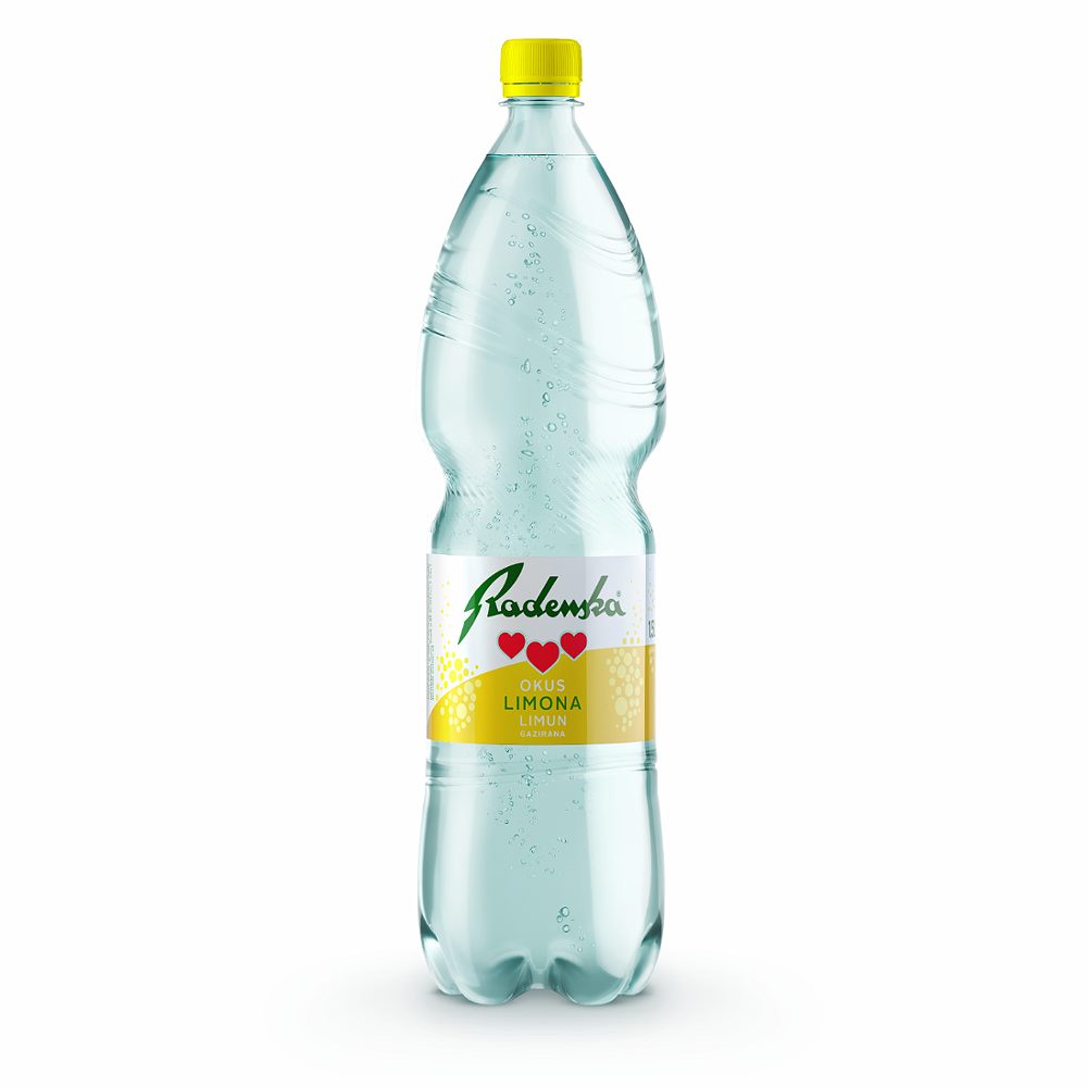 gazirana voda z okusom limone, radenska, 1,5 l
