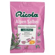 Slika produkta ZELIŠČNI BONBONI ŽAJBELJ BREZ SLADKORJA, RICOLA, 75G