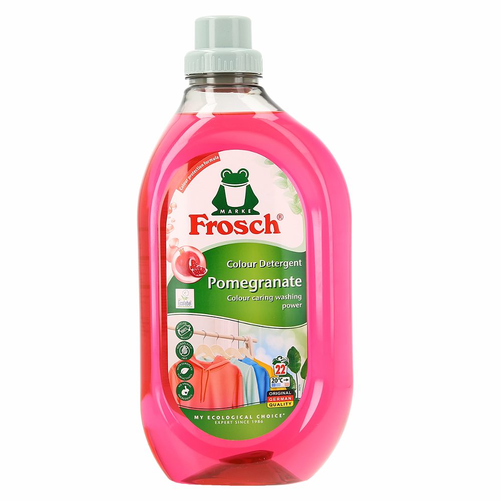 gel za pranje barvnega perila granatno jabolko, frosch, 1,5l