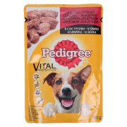 Slika produkta MOKRA HRANA ZA PSE GOVEDINA IN JAGNJETINA V OMAKI, ADULT, PEDIGREE, 100G