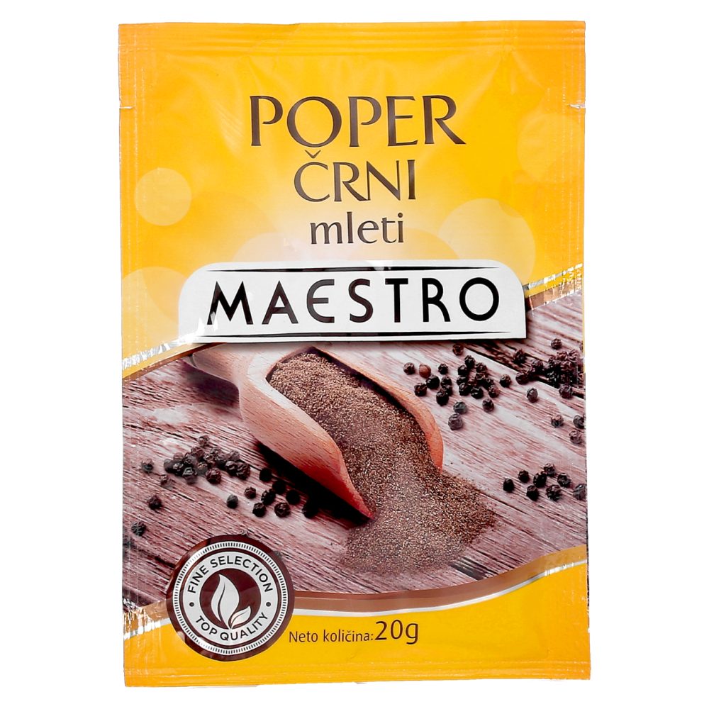 Mleti črni poper, Maestro, 20 g