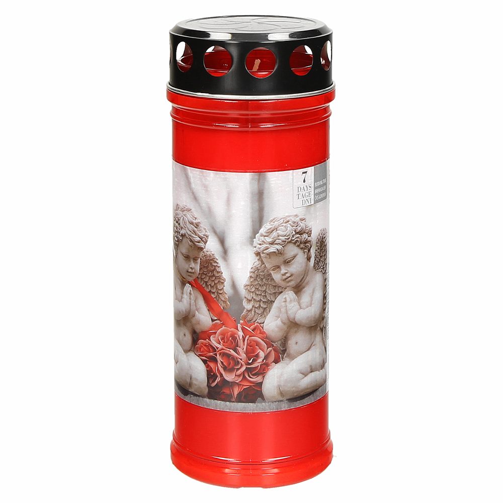 nagrobna sveča z motivom angelčka