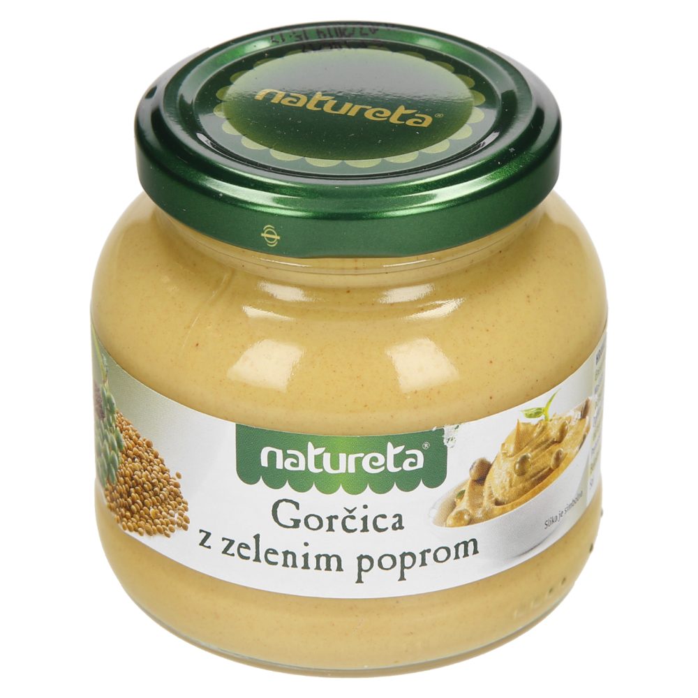 GORČICA Z ZELENIM POPROM, NATURETA, 200G