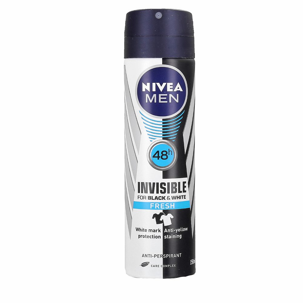 deodorant invisible black & white nivea men
