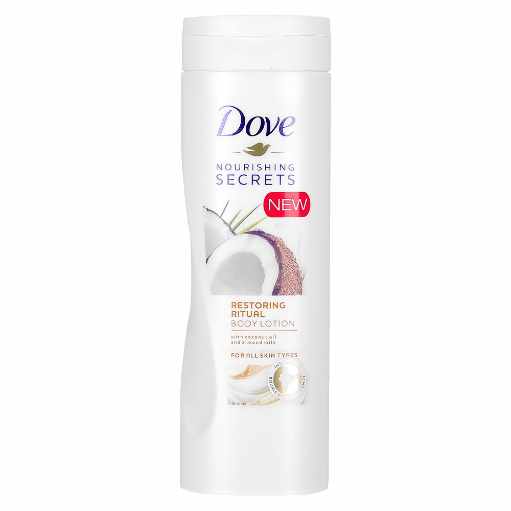 losjon za telo coconut oil&almond milk, dove nourishing secrets, 400ml