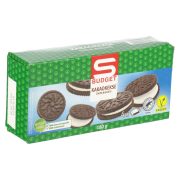 Slika produkta KAKAVOVI KEKSI POLNJENI S KREMO Z OKUSOM VANILIJE (29 %), S-BUDGET, 180G