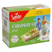 Slika produkta HRUSTLJAVI PŠENIČNI KRUHKI Z OLIVAMI, SANTE, 150G