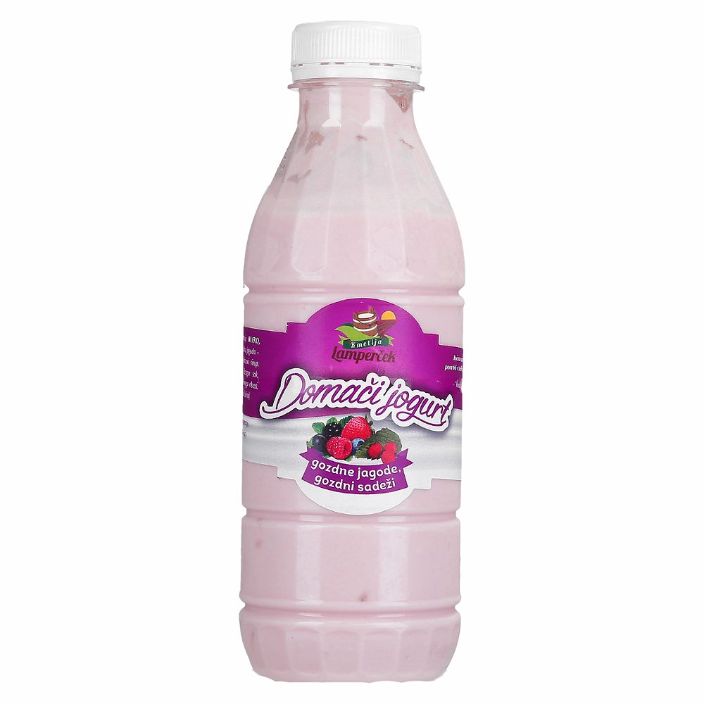 domači jogurt, gozdni sadeži, kmetija lamperček, 500 g