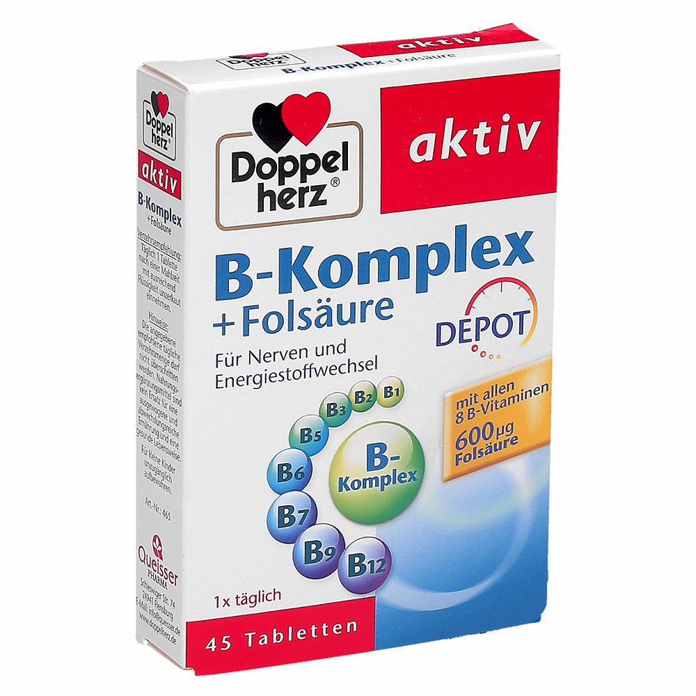 prehransko dopolnilo, b kompleks s folno kislino, doppelherz aktiv, 14,1 g