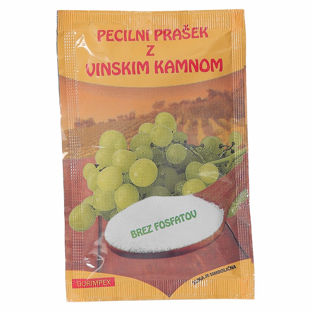pecilni prašek z vinskim kamnom, gorimpex, 17g