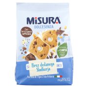 Slika produkta PIŠKOTI S KOŠČKI ČOKOLADE BREZ DODANEGA SLADKORJA, MISURA, 290G