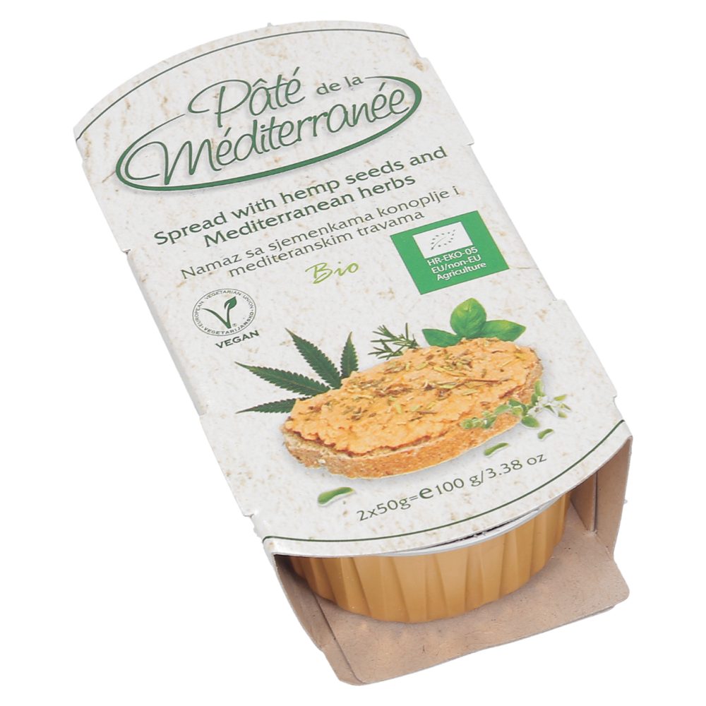 BIO NAMAZ S KONOPLJINIMI SEMENI, VEGETARIANA, 2X50G