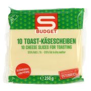 Slika produkta TOPLJENI SIR V REZINAH, S-BUDGET, 10/1, 250G