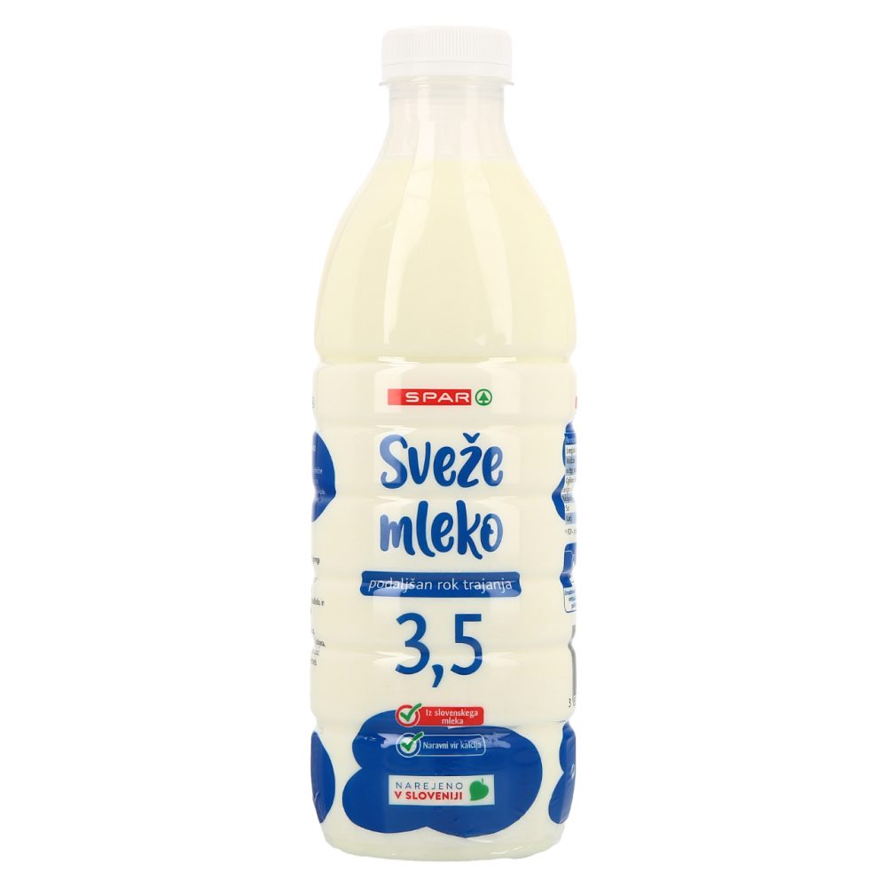 SPAR MLEKO SVEŽE 1L 3,5% M.M.