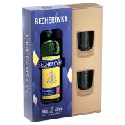 Slika produkta ZELIŠČNI LIKER BECHEROVKA, 0,7L + KOZARCA