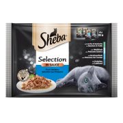 Slika produkta MOKRA HRANA ZA MAČKE RIBJI IZBOR, SHEBA, 4X85G, POUCH