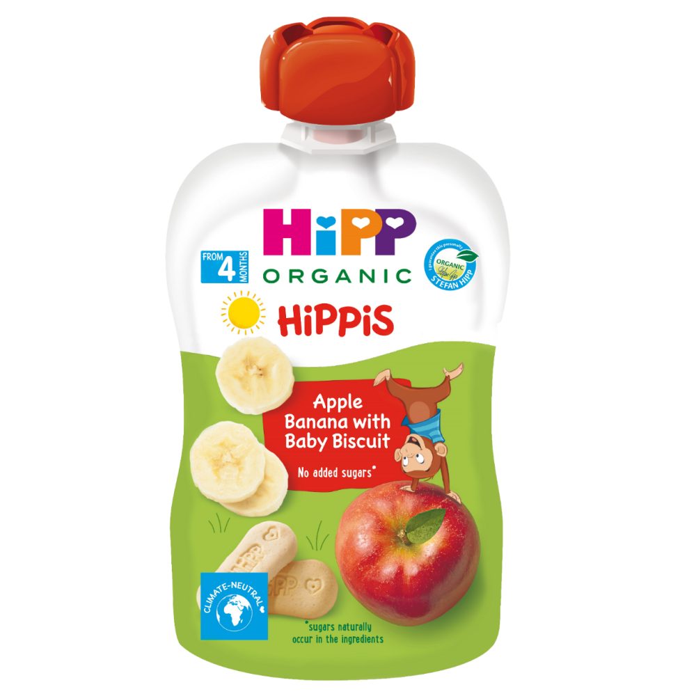 BIO KAŠICA JABOLKO, BANANA IN KEKSI HIPPIS, HIPP, 100G