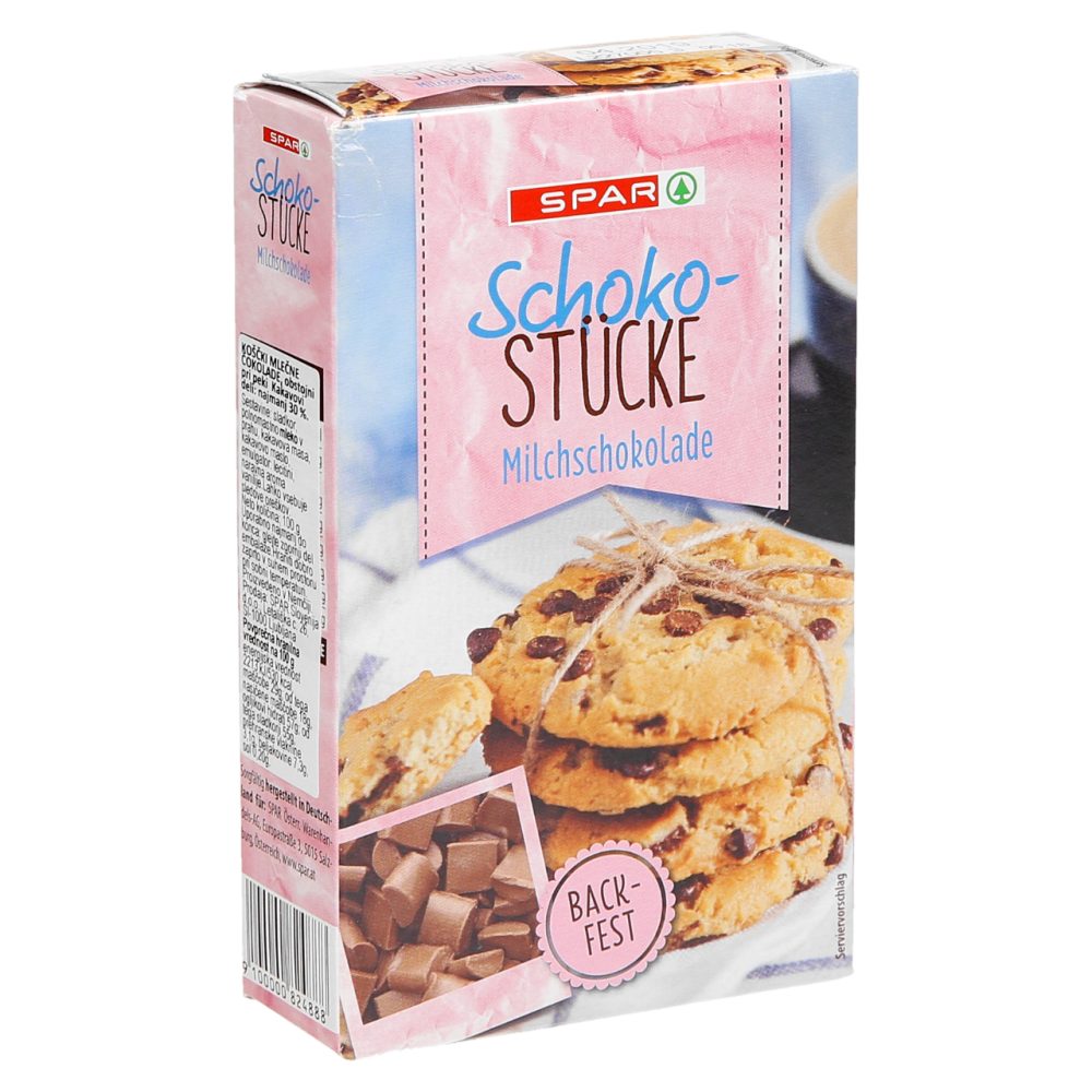 ČOKO KOŠČKI MLEČNA ČOKOLADA, SPAR, 100G