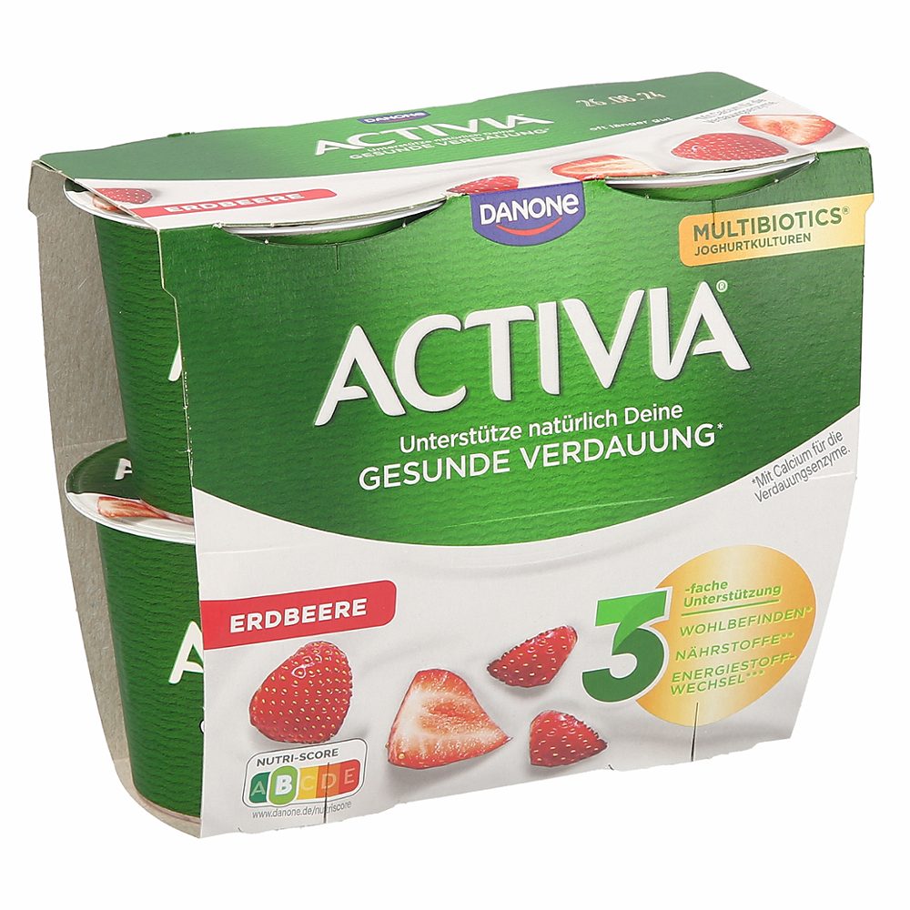 jogurt jagoda activia, danone, 4x115g