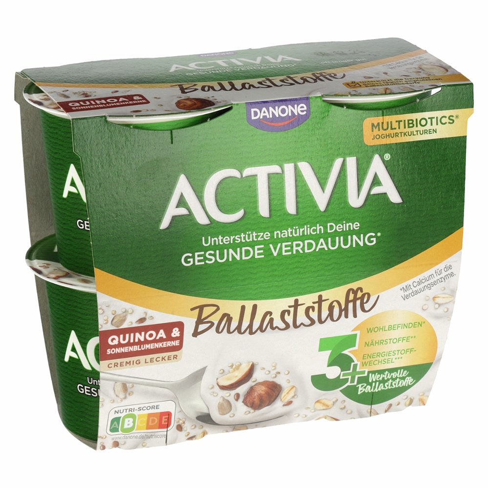jogurt kvinoja in sončnična semena activia, danone, 4x115g