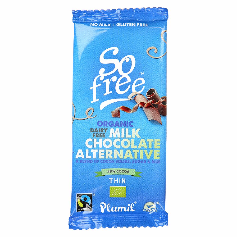 bio nadomestek za mlečno čokolado so free, plamil, 80g