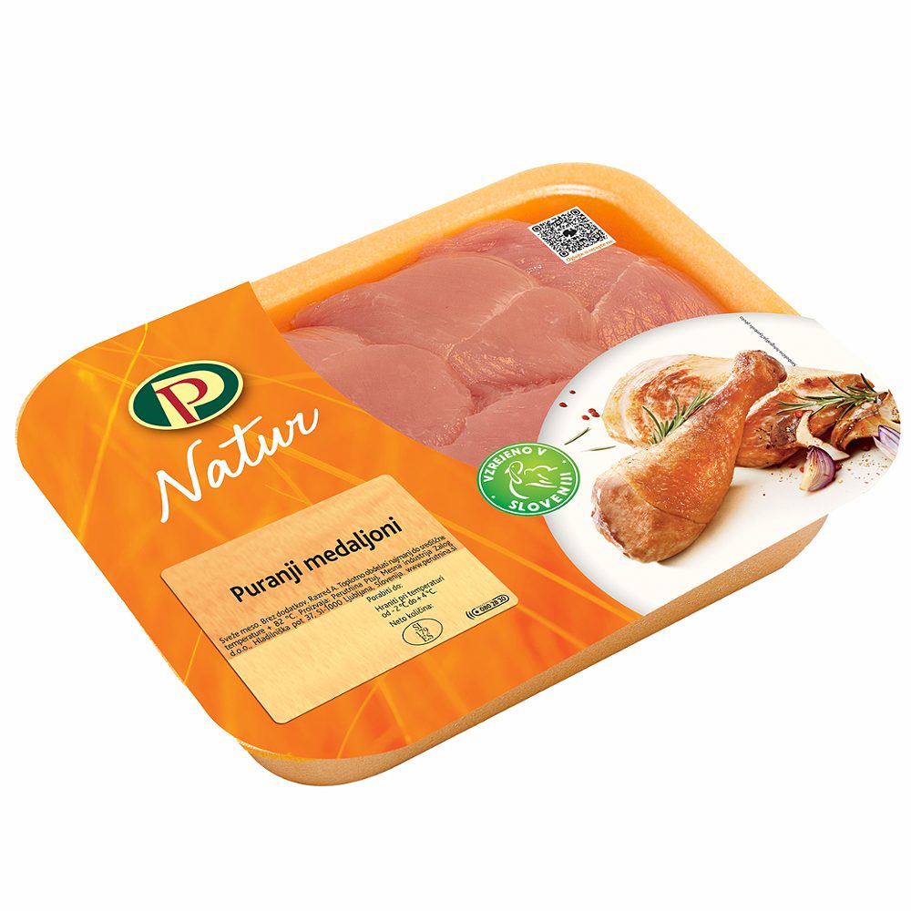puranji medaljoni natur, perutnina ptuj, 400g