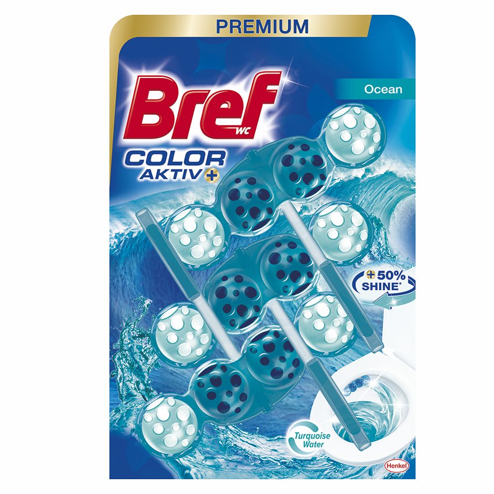 wc obešanka ocean color aktiv, bref, 3x50g