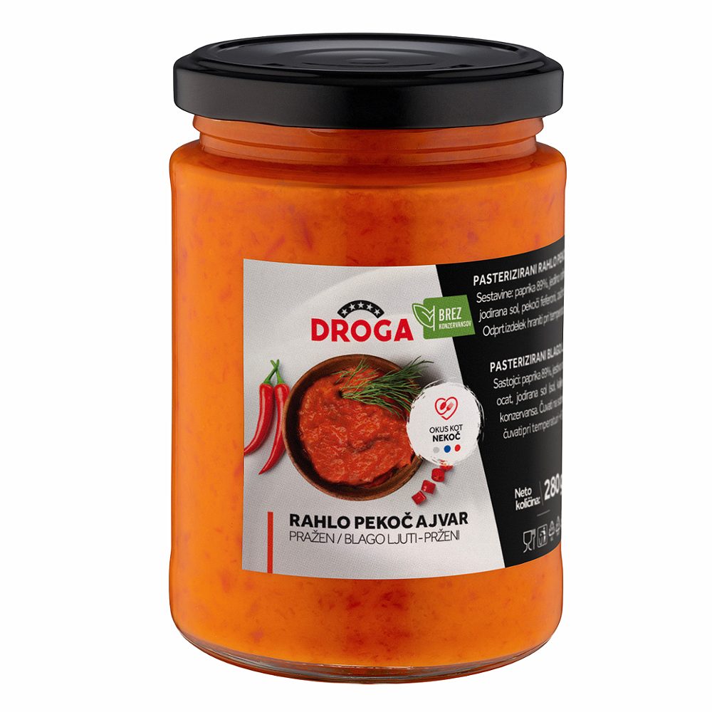 ajvar rahlo pekoč, droga, 280g