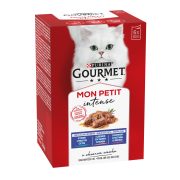 Slika produkta MOKRA HRANA ZA MAČKE TUNA, LOSOS IN POSTRV GOURMET MON PETIT, PURINA, 6X50G