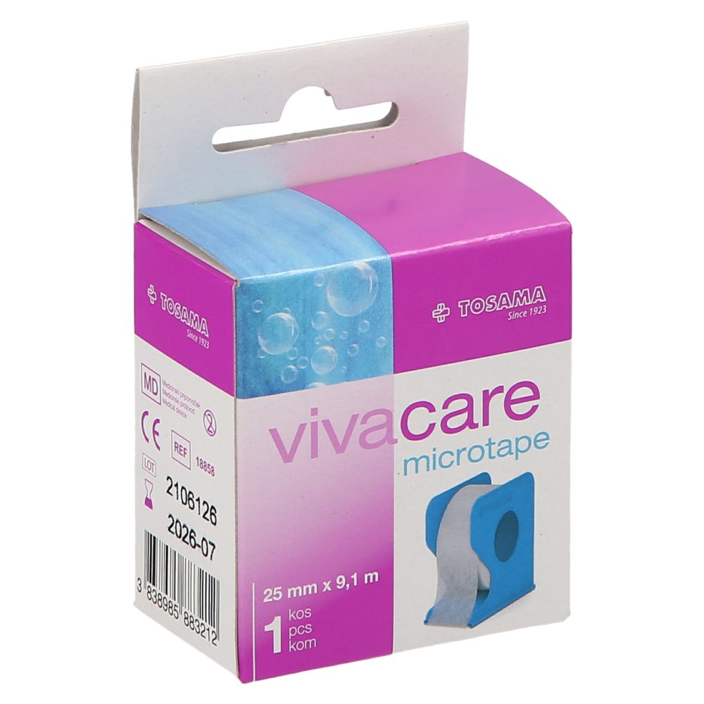 OBLIŽ VIVACARE MICROTAPE, 25MMX9,1M, 1/1
