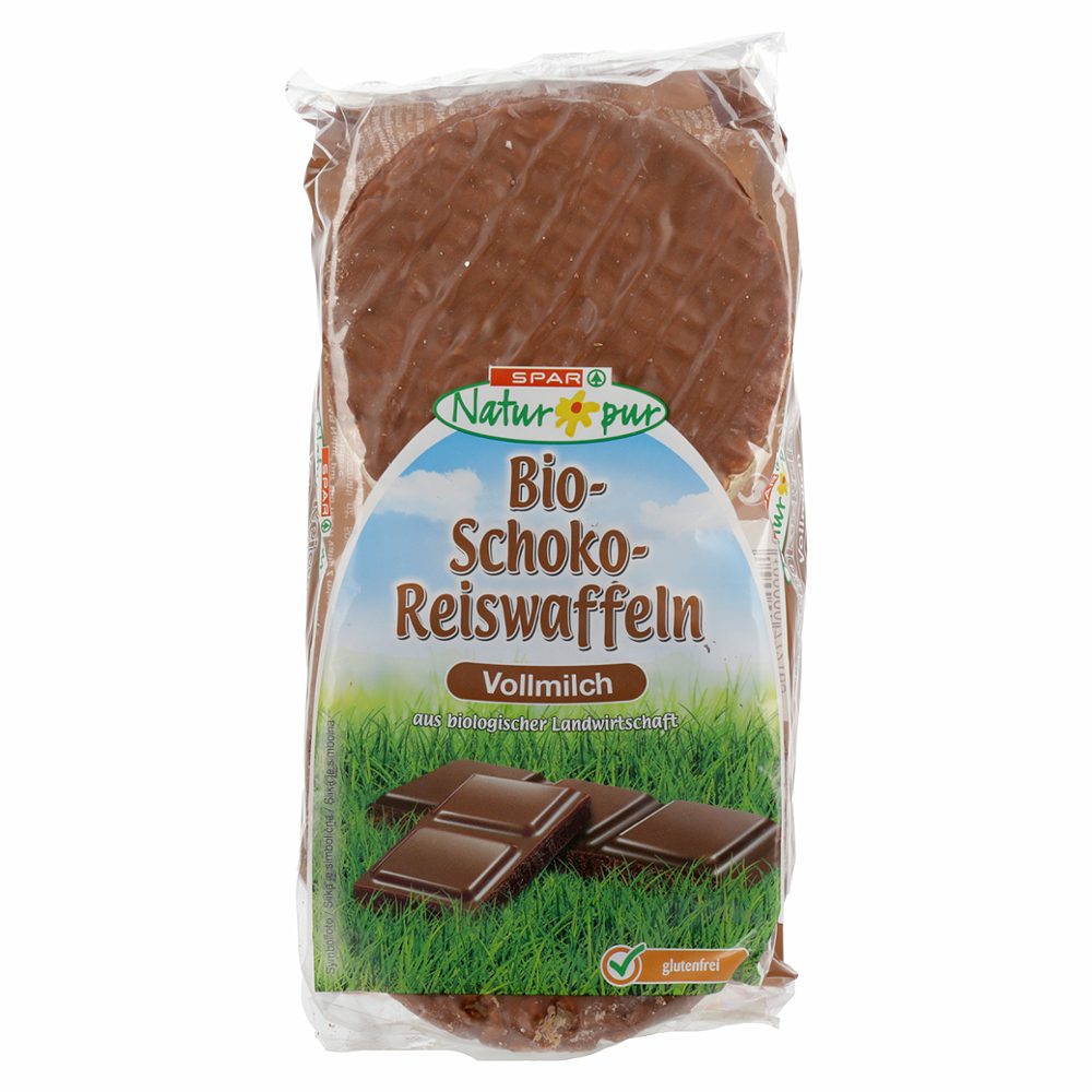bio riževi vaflji čokolada spar natur*pur, 100g