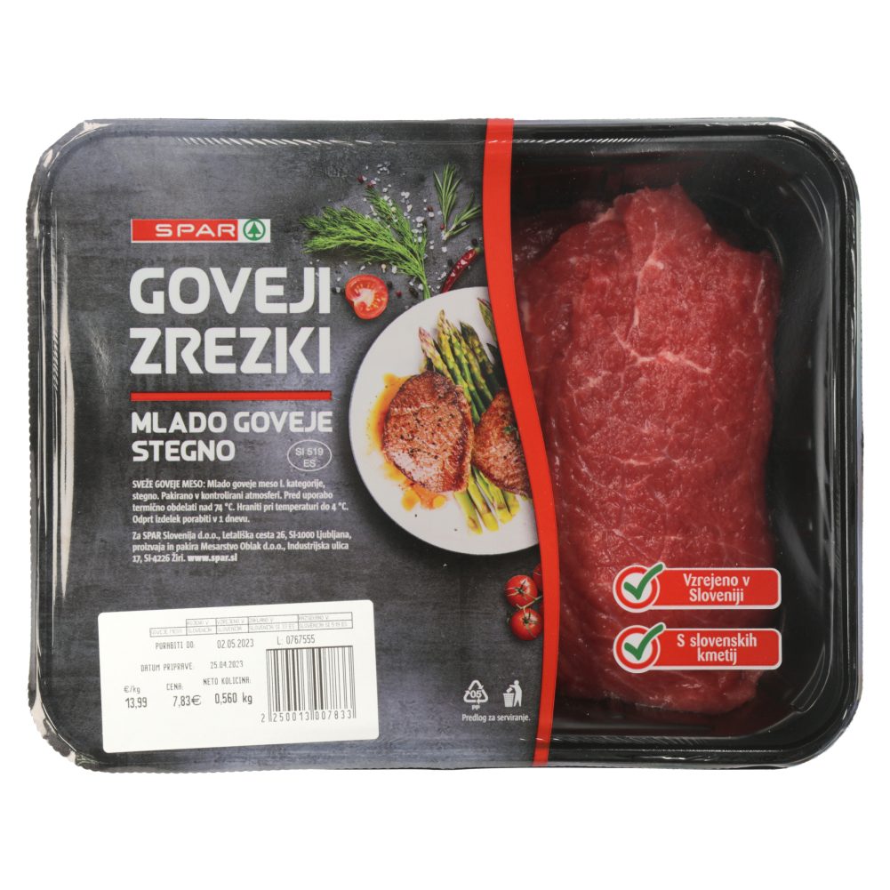 MLADI GOVEJI ZREZKI, SPAR, 1KG