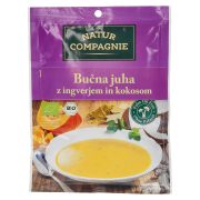 Slika produkta BIO BUČNA KREMNA JUHA Z INGVERJEM IN KOKOSOM, NATUR COMPAGNIE, 40G