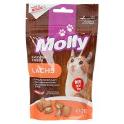 Slika produkta PRIBOLJŠKI ZA MAČKE POLNJENE BLAZINICE Z LOSOSOM, MOLLY, 70G