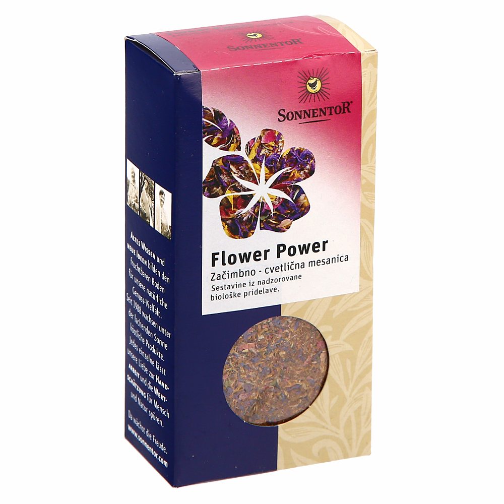 bio mešanica začimb cvetlična flower power, sonnentor, 35g
