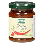 Slika produkta BIO PEKOČA OMAKA S FEFERONI PESTO ARRABBIATA, BYODO, 125G