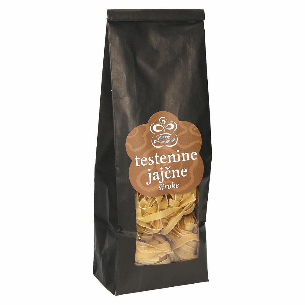 široke jajčne testenine, diši po prekmurju, 250g