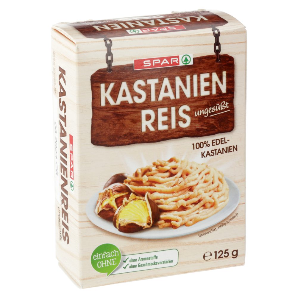 KOSTANJEVA KAŠA, NESLADKANA, SPAR, 125G