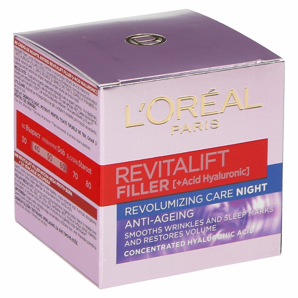 nočna krema proti gubam revitalift filler