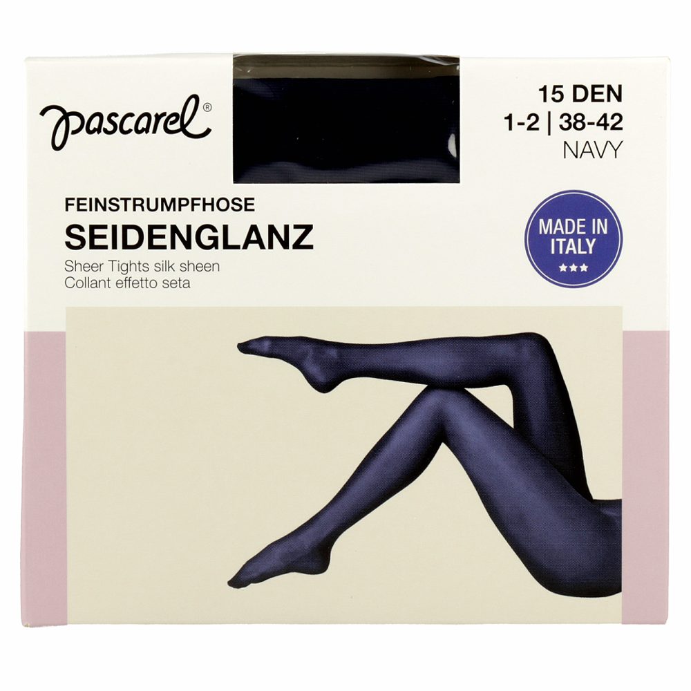 ženske hlačne nogavice modre 15den 1-2 38-42