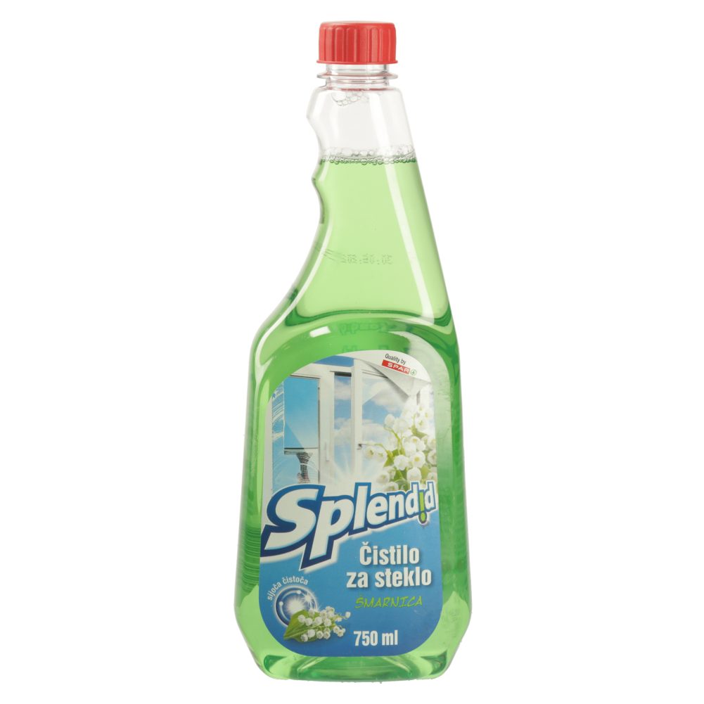 ČISTILO ZA STEKLO ŠMARNICA, SPLENDID, 750ML, POLNILO