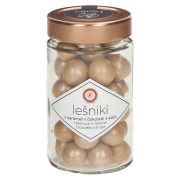 Slika produkta LEŠNIKI V KARAMELNI ČOKOLADI S SOLJO, LUCIFER, 125G
