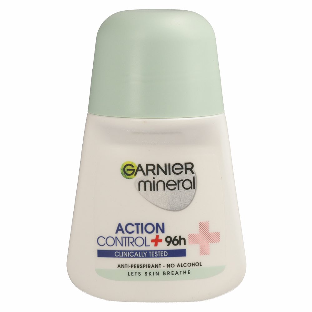 deodorant mineral action control + roll on, ženski, garnier, 50 ml